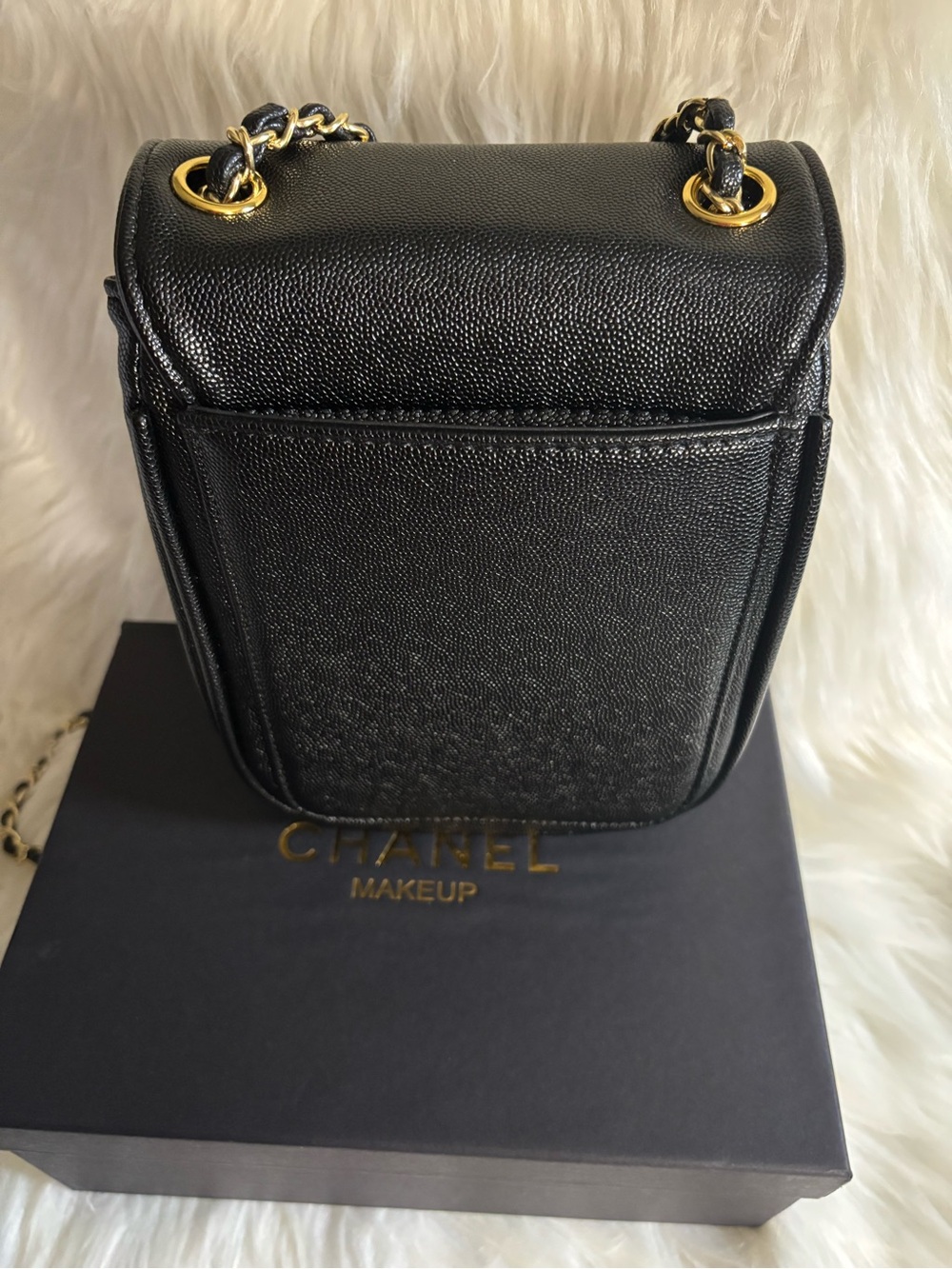 Black Mini Crossbody with Gold CC - Picture 4 of 7